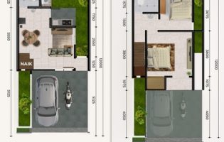 Denah Momiji 2 bedroom